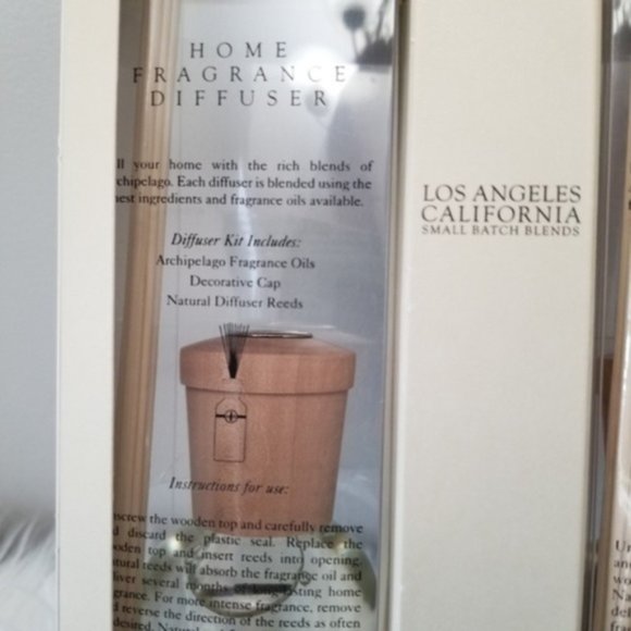 Archipelago Botanicals Accents Nib 2 Pcset Pomegranate Citrus Reed